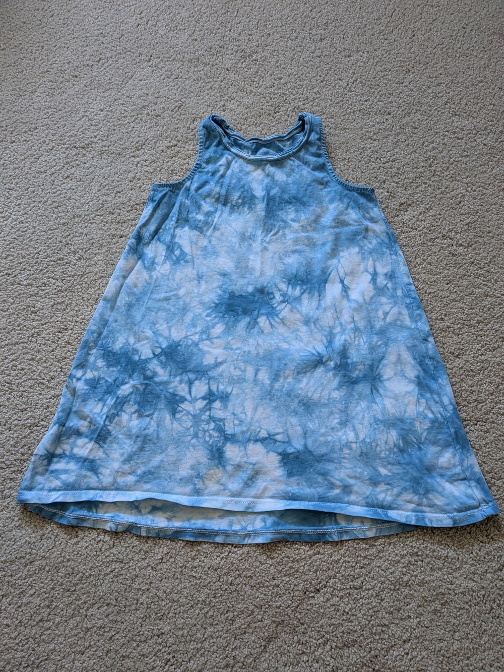 Chaser Kids Blue Tie-Dye Tank Dress
